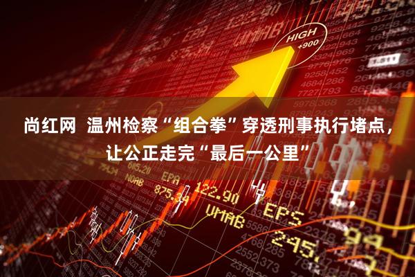 尚红网  温州检察“组合拳”穿透刑事执行堵点，让公正走完“最后一公里”